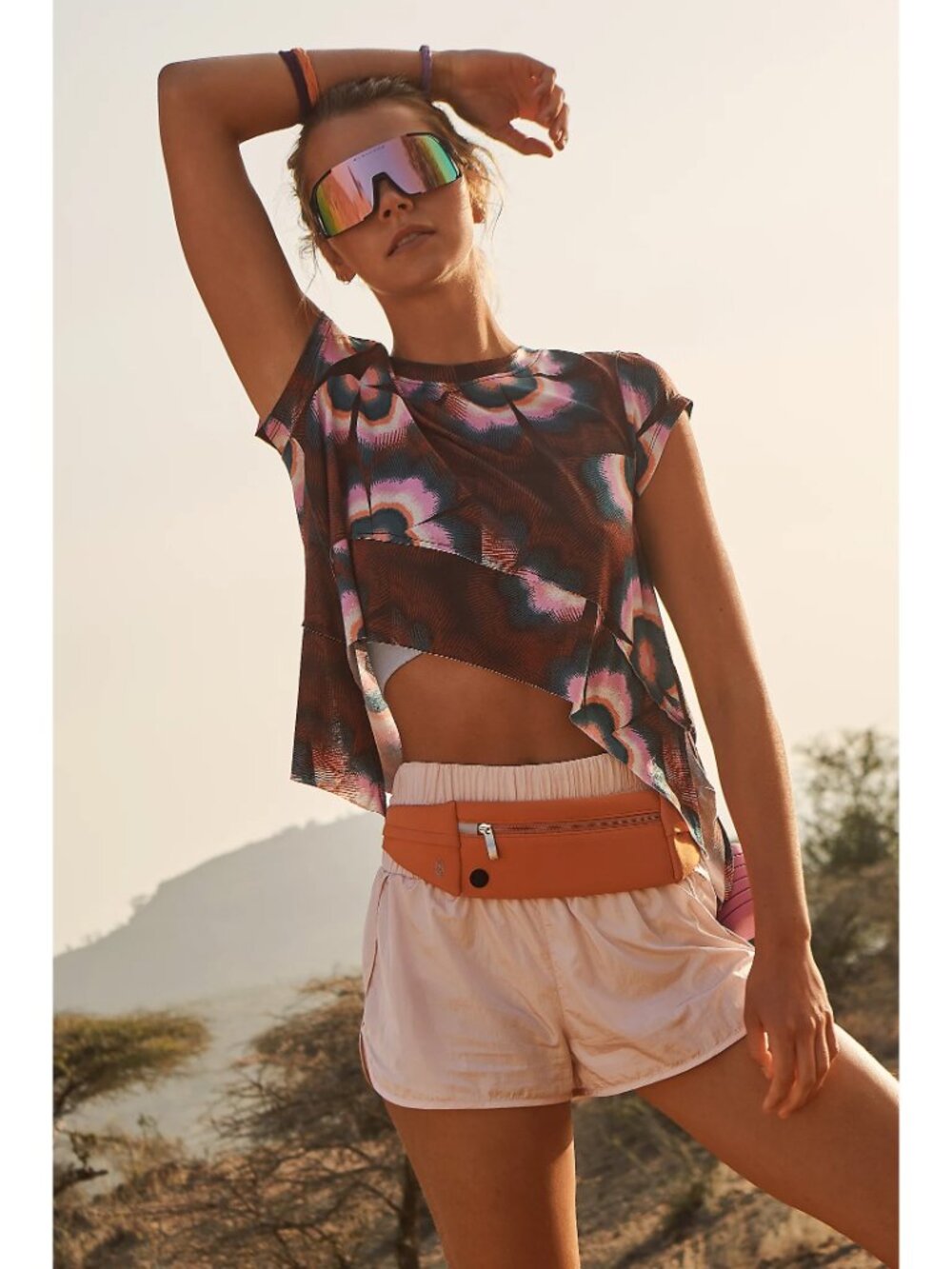 Free People FP Movement The Way Home Shorts - Optic White - Size Large